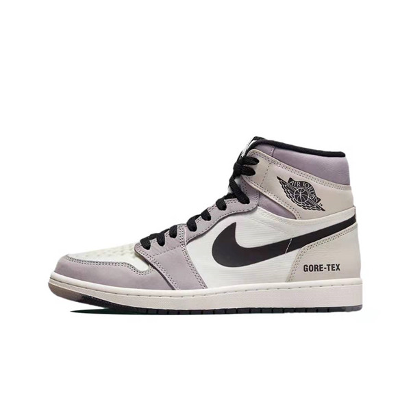 Women's Running Weapon Air Jordan 1 Purple/White Shoes 0183